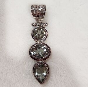 Aryo Sterling Silver Pendant with Semiprecious Stones